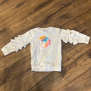 Unknown Brand Long Sleeve Ruffled T-Shirt
